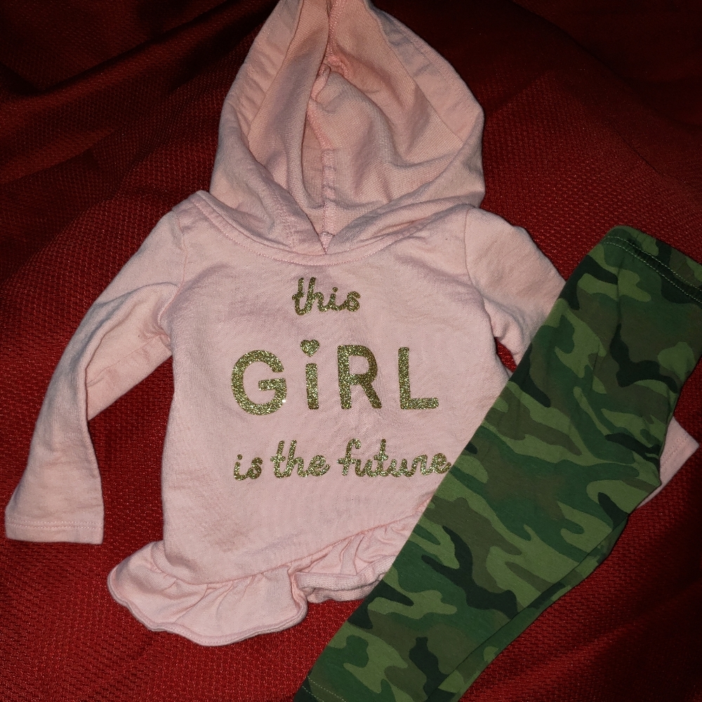 Baby girls hoodie and legging set